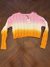 Sincerely Jules Fair Isle Boucle Knit Sweater, Women's Size Large — listing 5