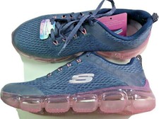 Skechers Skech-Air Women's Athletic Sneakers, Charcoal/Pink — listing 6