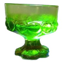 Tiffin Franciscan Madeira Olive Green Footed Sherbet / Champagne Glass — listing 5