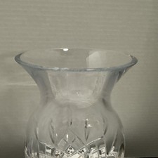Cut Crystal Scalloped Rim Vase with Diamond and Fan Cut Pattern — listing 6