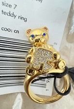 Gold-Tone Metal Fashion Ring Lot (Mixed Band Styles) — listing 4