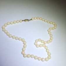 Vintage Natural Angel Skin Coral Branch Chip Necklace with Barrel Clasp — listing 5