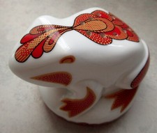 Elizabeth Arden Ceramic Frog Pomander Sachet Red Gold White — listing 4