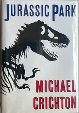 Jurassic Park by Michael Crichton, First Edition Hardcover (1990)