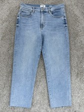 Kensie Jeans The Allie High Rise Slim Distressed Raw Hem Jeans Size 8