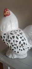 Ceramic Hen Figurine with Crackle Glaze — listing 3