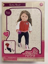 Our Generation Retro Cruiser Doll Car in Pink/Cream for 18-inch Dolls