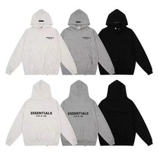 Fear of God Essentials Fleece Sweat Shorts in Iron/Black