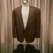 Gianni Versace Men's Black Leather Blazer with Embossed Baroque Lapels — listing 3