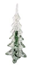 Frosted Glass Tree of Life Sculpture with Etched Birds and Leaves — listing 2