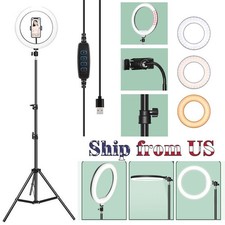 LED Selfie Ring Light with Bluetooth Remote Selfie Stick Tripod and Phone Holder — listing 3