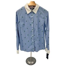 Men's Black Embroidered Palm Tree Camp Shirt — listing 6