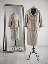 Dana Kay Champagne Beaded Dress and Jacket Set, Size 8 — listing 2