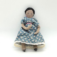 Lot of Handmade Miniature Cloth/Bisque Costumed Dolls with Accessories — listing 2