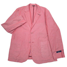 Nautica Men's Red Hopsack Two-Button Sport Coat Blazer — listing 4