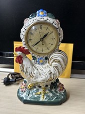 Ceramic Rooster Figural Wall/Desk Clock with Quartz Movement — listing 6