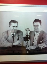 Jack Buck and Harry Caray St. Louis Cardinals HOF Announcers Commemorative Photo Plaque - KXOK Radio
