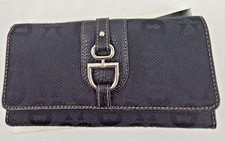 Etienne Aigner Logo Personal Assets Black Trifold Wallet, Style 4002H — listing 3