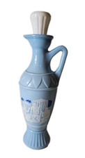 Jim Beam Grecian Ewer Decanter - Blue Milk Glass with Greek Philosophers (Socrates, Plato, Aristotle) — listing 6