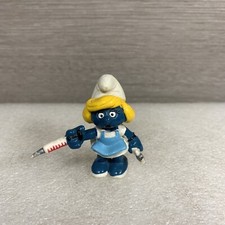 Nurse Smurfette PVC Figure with Syringe and Thermometer — listing 4