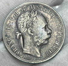1879 Austria 1 Florin (Gulden) Silver Coin, Franz Joseph I — listing 3