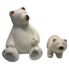 Handmade Ceramic Bear with Log Toothpick/Pen Holder Figurine — listing 6