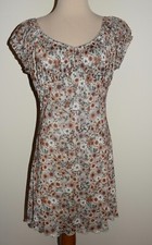 Ultra Flirt Black Floral Sleeveless Choker-Neck Sun Dress, Women's M, listing 6