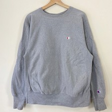 Vintage Champion Faded Navy Crewneck Sweatshirt with Alaska State Police Embroidered Patch XL — listing 2