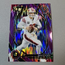 2023 Panini Select Draft Picks Brock Purdy #133 Prizm Cracked Ice, listing 6