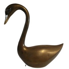 Mid-Century Modern Brass Table Lamp with Pierced Teardrop Base — listing 6