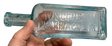 Antique Embossed Glass Medicine Bottle "Old Dr..." Panel Bottle, listing 2