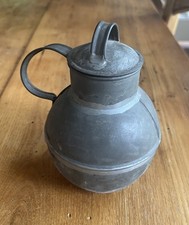 Antique Steel Milk Can with Hand-Painted Eagle and Bass Motifs (No Lid) — listing 3