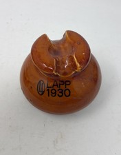 LAPP 1930 Brown Porcelain Pin-Type Electrical Insulator