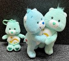 Care Bears Wish Bear Teal Plush with Music Note Belly Badge — listing 2