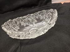 Mikasa Carmen Crystal Oval Boat-Shaped Serving Bowl
