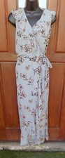 Japna Teal Blue Swiss Dot Long-Sleeve Tiered Wrap Dress, Size XL