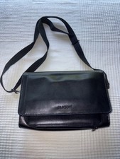 Buxton Black Leather Crossbody Organizer Wallet Bag — listing 5