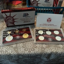 2001 United States Mint Silver Proof Set - 50 State Quarters — listing 5
