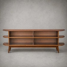 Mid-Century Teak Double Bed Frame with Matching Nightstand — listing 5