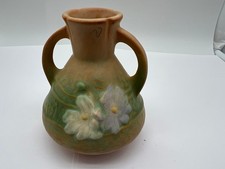 Roseville Pottery Cosmos Flower Frog #39 in Blue — listing 4