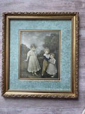 "The Sackville Children" (after John Hoppner) Decorative Wall Plaque with Ring Hanger