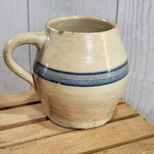 Antique Stoneware Blue Banded Pitcher — listing 2