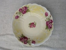 Vintage Mid-Century Ceramic Serving Bowl with Floral Transfer Decal — listing 3