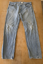 Vintage 1990s Levi's 501 Jeans, Made in USA, Light Blue Wash, Cut-Off Frayed Hem, Women's 25 Waist — listing 2