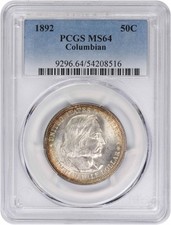 1892 World's Columbian Exposition Commemorative Silver Half Dollar — listing 4