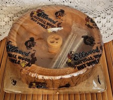 Turned Wood Nut Bowl with Cast Metal Nutcracker Post Center — listing 3