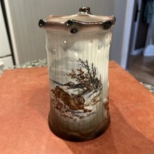 Gerold Porzellan Bavaria Fox Hunt Scene Porcelain Beer Stein/Mug with Gold Trim — listing 3