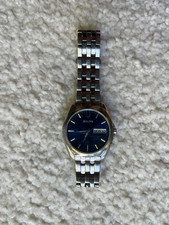 Bulova Men's Classic Stainless Steel Dress Watch with Blue Dial and Roman Numerals — listing 4