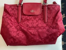 Coach Signature Nylon Packable Weekender Travel Tote Bag in Black — listing 3