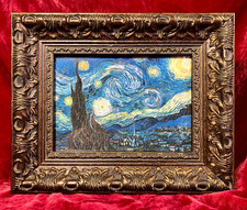 Van Gogh 'Starry Night' Framed Art Print in Ornate Gold Frame — listing 2